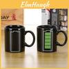 Color Shift Coffee Cup With Light Bulb Tetris Battery Pattern For Office And Home Use