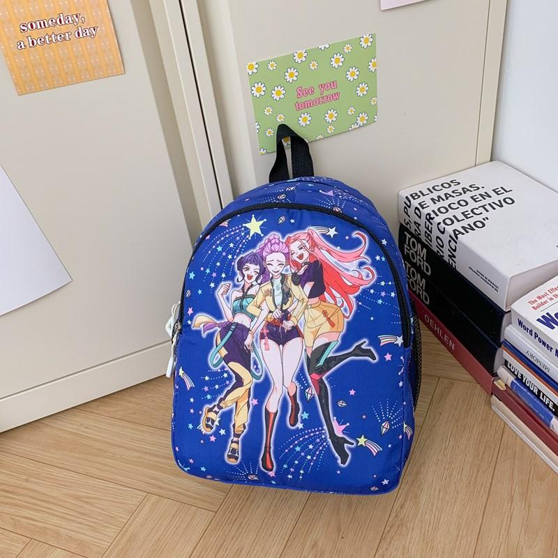 Kpop Korean Version Of Children'S Backpack Kindergarten Schoolbag Witch Hunter Group Cartoon Cute Boys And Girls Backpack