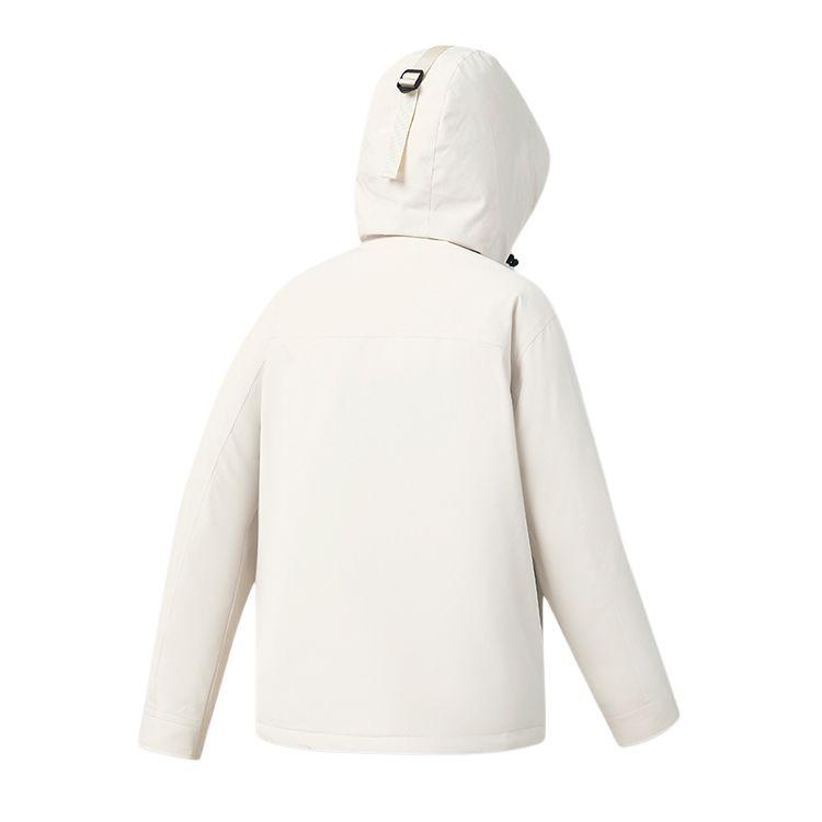 Fila Fleece Loose Hooded Warm Long Sleeve Down Jacket Women Outerwear A51W541902F-IV