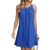 Modisches und elegantes ärmelloses A-Linien-Kleid für Damen