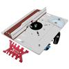 Set of 4 Router Table Insert Plate Aluminum Alloy Wood Milling Flip Board Trimming Machine Engraving Auxiliary Tool
