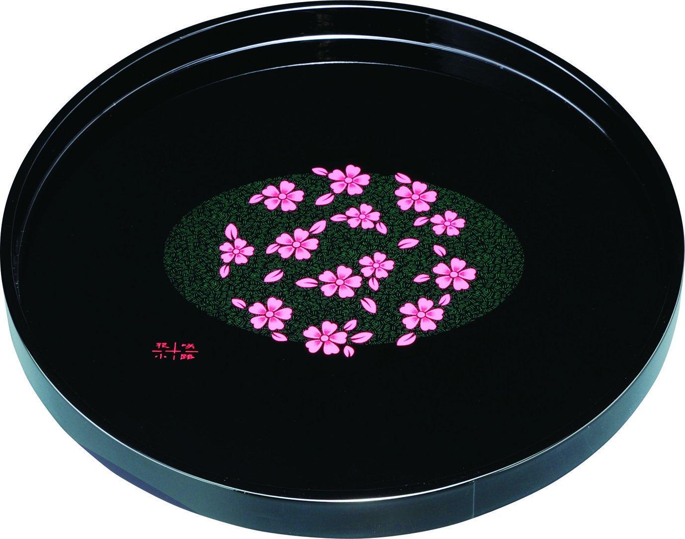 

Yamaga Lacquerware Store Round tray 30cm black Hanasakikoji чёрный