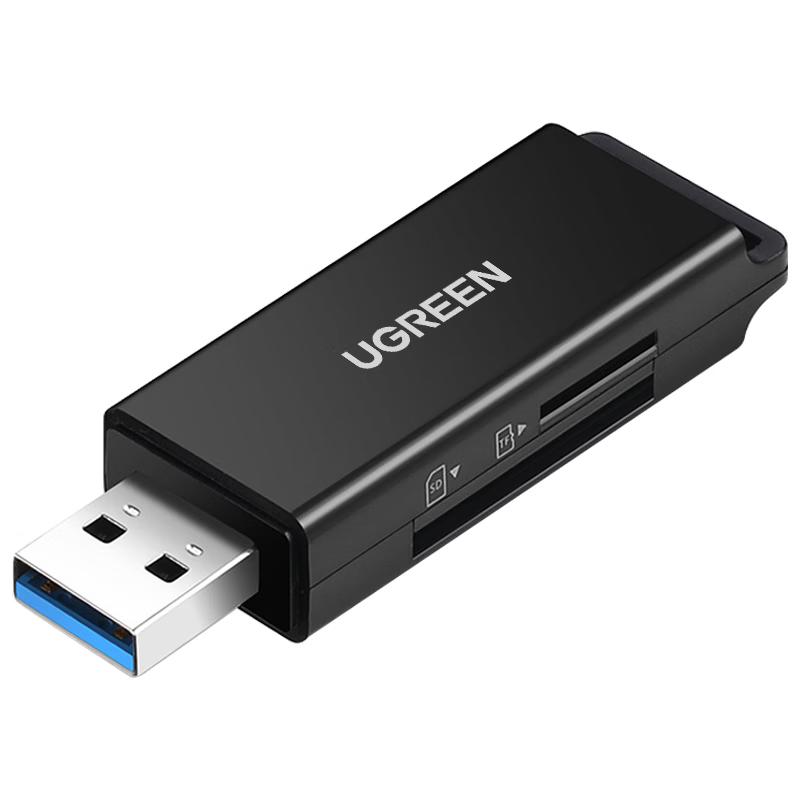 

UGREEN Высокоскоростной USB 3.0 кардридер для SD/TF карт