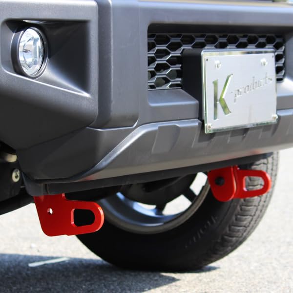 Jimny JB64 JB74 Sierra Type JC74 Nomad Tow Hook 9mm Thick for Genuine Front Passenger Side 1-2 K-PRO Bumper,