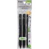 Pilot Frixion Ball Knock Black Erasable Ballpoint Pen PLFBK69EF3B 0.5mm (3 Pens)