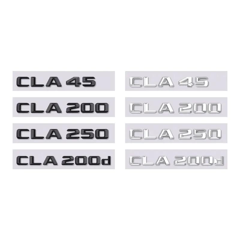BKS2 CLA45 CLA200 CLA250 CLA200d letter logo car sticker for mercedes benz CLA class refit rear boot logo trunk displacement label