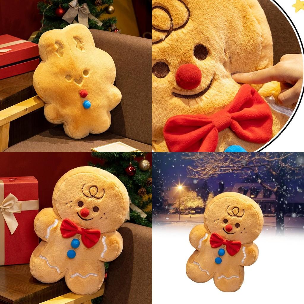 Entzückendes Lebkuchenmann Plüschtier Weiche Kuschelpuppe Zeichentrickfigur für Mädchen