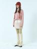 Etmont Mixed Shearling Mini Skirt, Cream