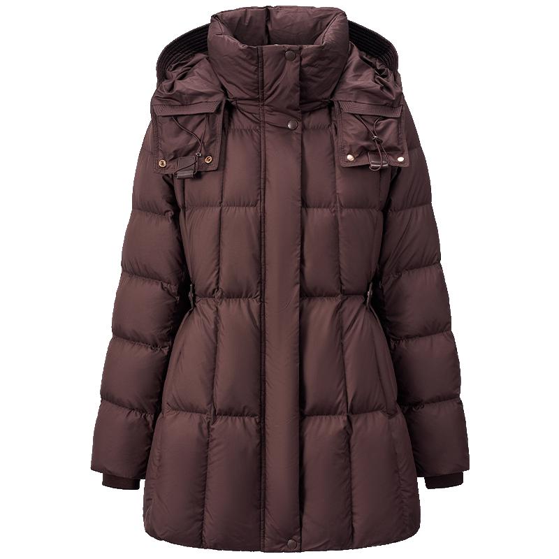 

GIOVANNI VALENTINO Women s Fashion Hooded Down Jacket S