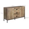 Modern Mango Wood-Effect Sideboard