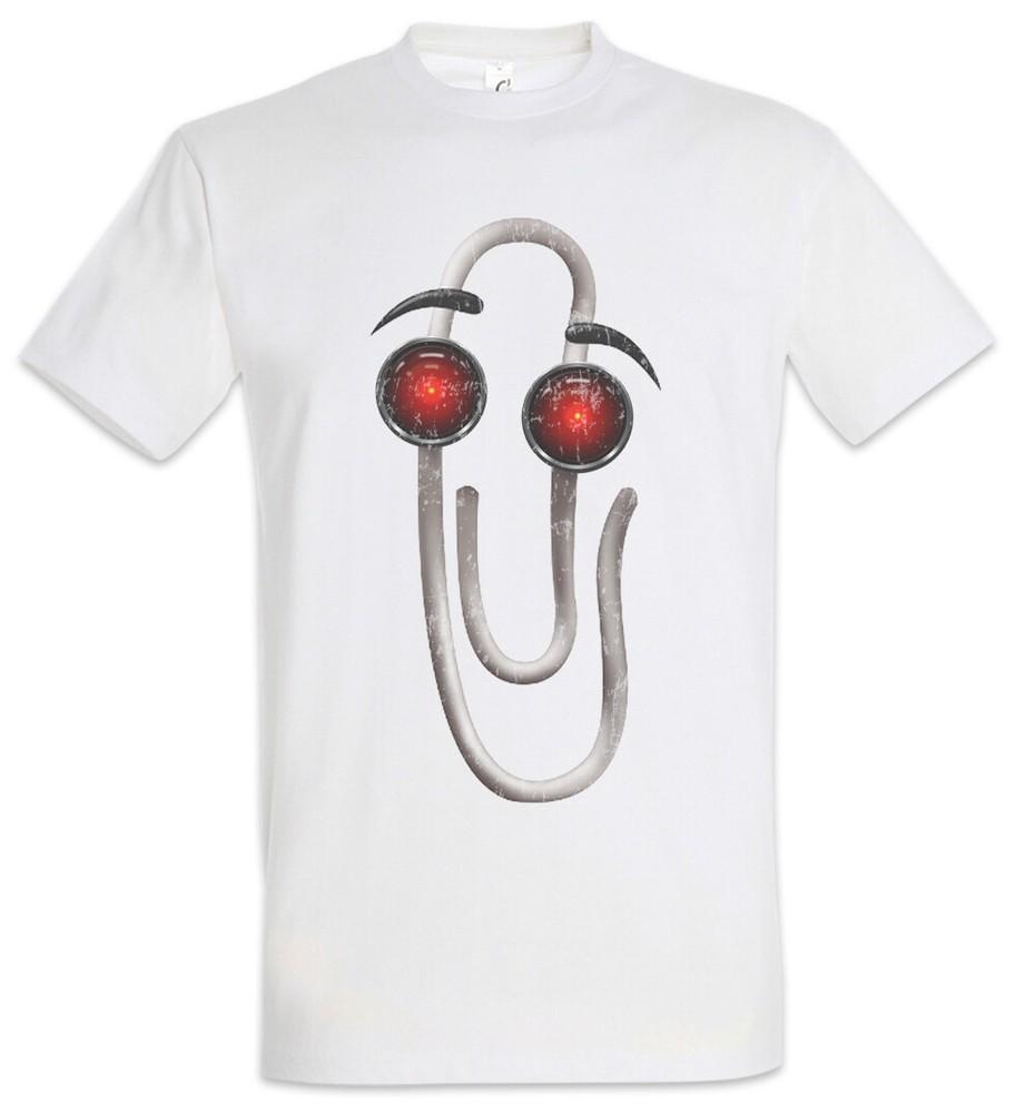

Clippynator T-Shirt Clippy Clippit Terminator Geek Nerd Office Worker Fun 3XL