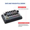 16 Way Blade Fuse 100A 32V Car Boat Fuse Box Holder With Plastic Cover For Power Panel Board Camper RV Accessorie 1704A2