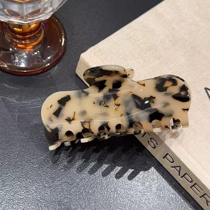 

Заколки для волос высокого классаЗаколки-акулы для затылка Заколки-невидимки Головные аксессуары Захватывающие зажимы Аксессуары для волос Large-light leopard print