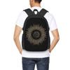 Sac à dos Bohème Lune Croissante Dorée et Soleil Sorcière Étudiant Sac d'école Randonnée Voyage Sac à dos de jour pour Hommes Femmes Sac à dos Sacs à bandoulière