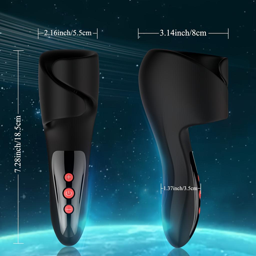 1pc Male Masturbator Penis Training Vibrator Sex Toys For Men Pleasure 10 Vibration Modes And 3 Speed Modes Vibrating Stroker Glans Trainer Stimulator