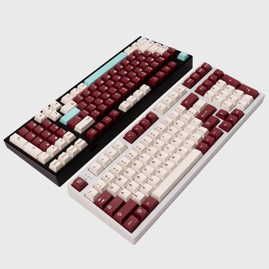 253-Key Doubleshot Cherry Profile Keycaps Custom Yuru Keycap Set for Cherry MX Mechanical Gaming Gear
