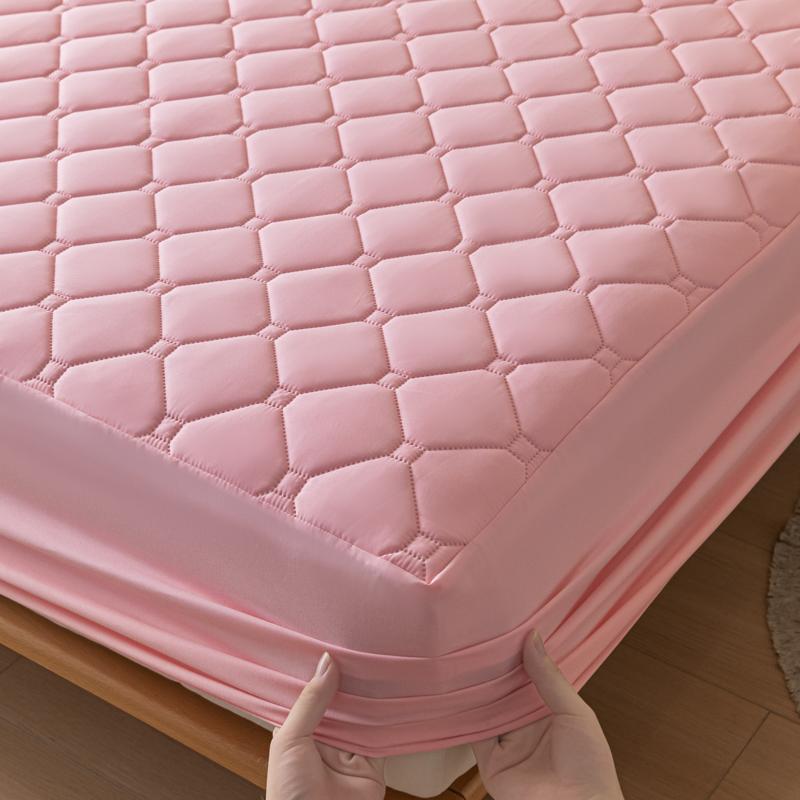 Safe Waterproof Mattress Pad Protector Quilted Fitted Sheet with Elastic Bands for Hotel Home Waterproof Mattress Cover 140/160