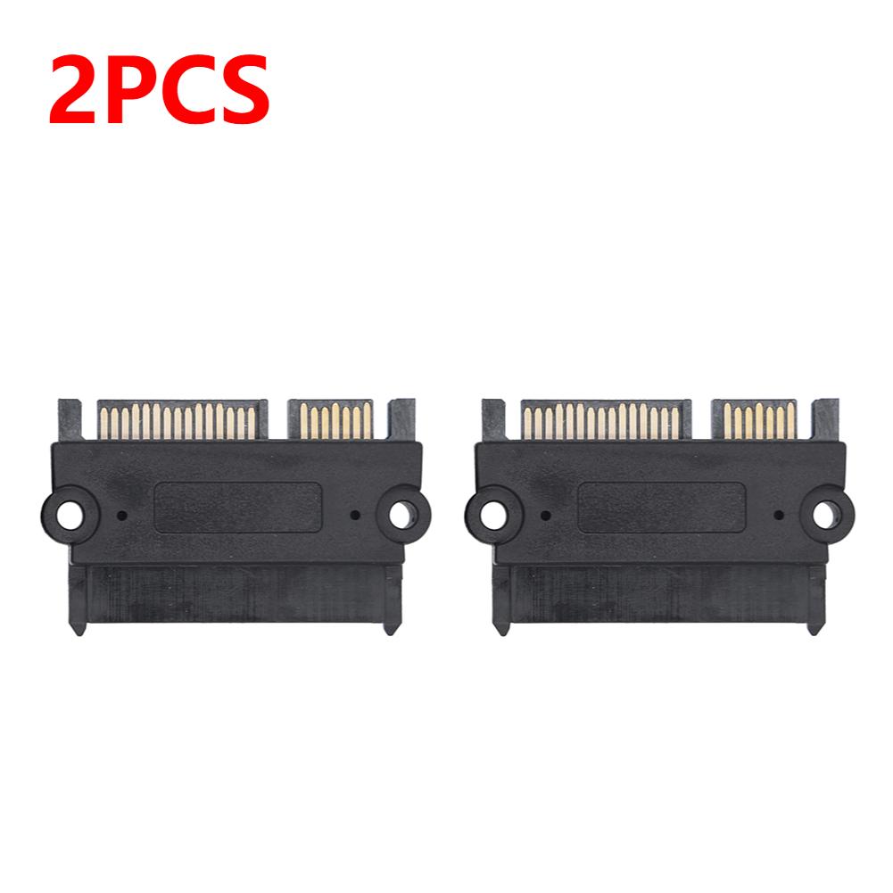 30-1pc SATA Male To Female Power Data Converter 22Pin 7+15 Male To Female Converter Head Power Data Adapter SATA To SATA Adapter