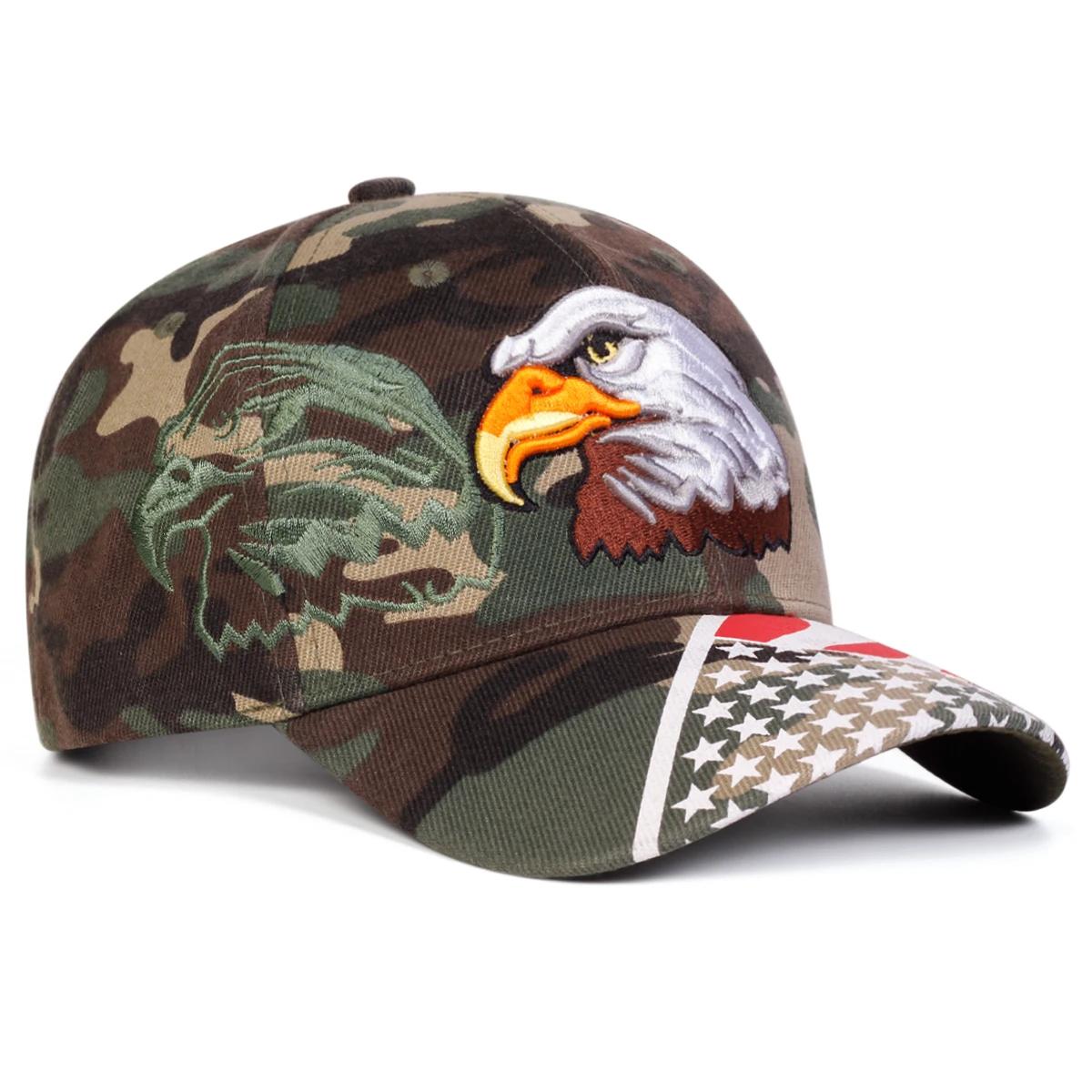 Unisex Eagle Embroidery Baseball Caps Spring Autumn Outdoor Adjustable Casual Hats Sunscreen Hat Sports Cap