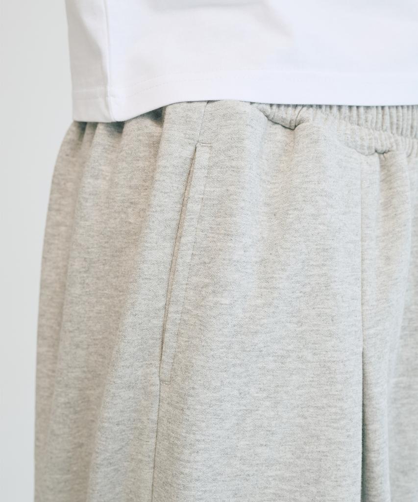 TAKEASY Essential Wide Sweatpants (Melange Grey)