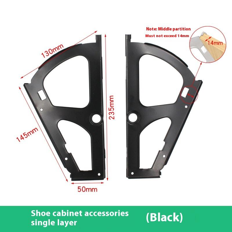 2 шт Мебельная фурнитура Петля 123-слойная для обувного ящика шкафа Стойка Петля из нержавеющей стали Складные аксессуары для полок 1470₽