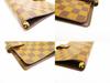 Authentic LOUIS VUITTON Damier Leather Brown Document Holders Agenda MM #6869 Refurbished