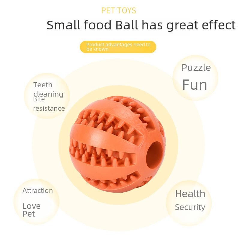 Durable TPR Rubber Molar Ball for Dogs - Bite-Resistant Toy for Golden Retrievers & Teddy Breeds