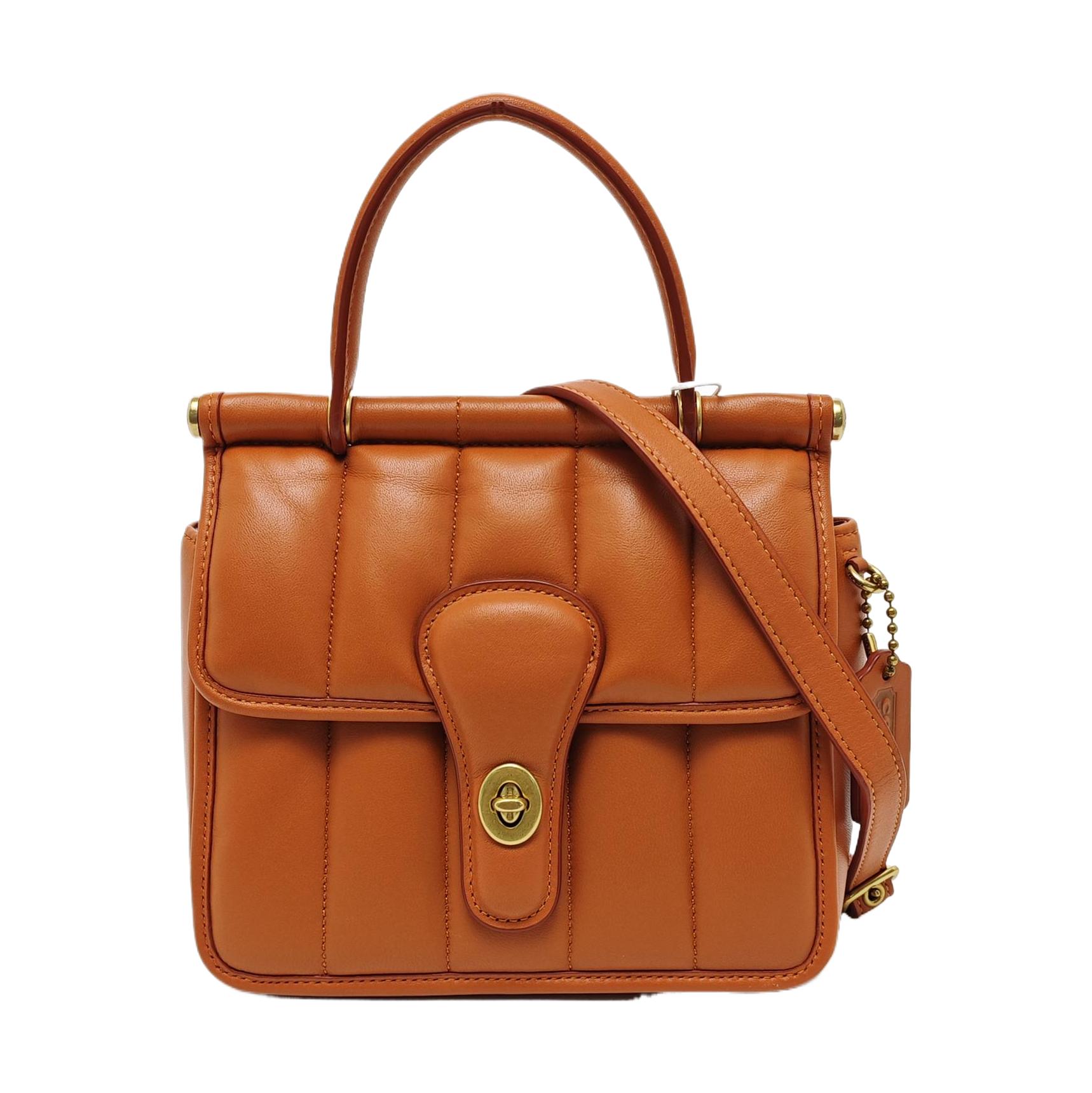 [Pre-Owned] Willis 18 Classic Quilted Lambskin Tote Crossbody Shoulder Bag - Excellent #4LH37W ONE SIZE