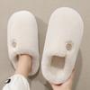 Home cotton slippers winter plush warm indoor household bedroom winter fluffy slippers winter