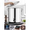 Stainless Steel Stock Pot - Stock Pot With Spigot, Round Stock Pot With Soft-Touch Handles, Stainless Steel Soup Stockpot Composite Bottom 5-90L Wine
