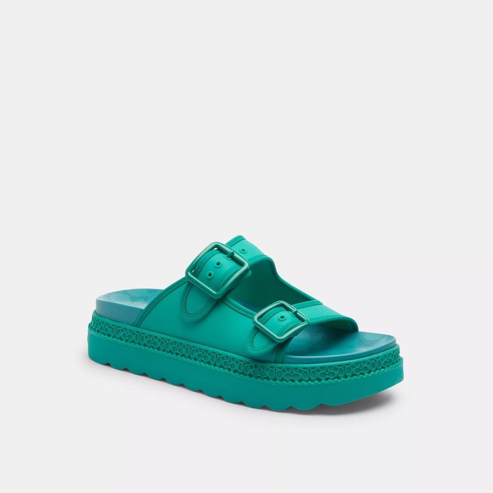 

Сандалии Coach Lainey ярко-зеленые US 5/Regular