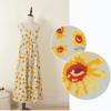 Johnature Summer Spaghetti Strap Sexy Loose Bohemia Beach Vacation Long Dresses Women High Waist Casual Dress