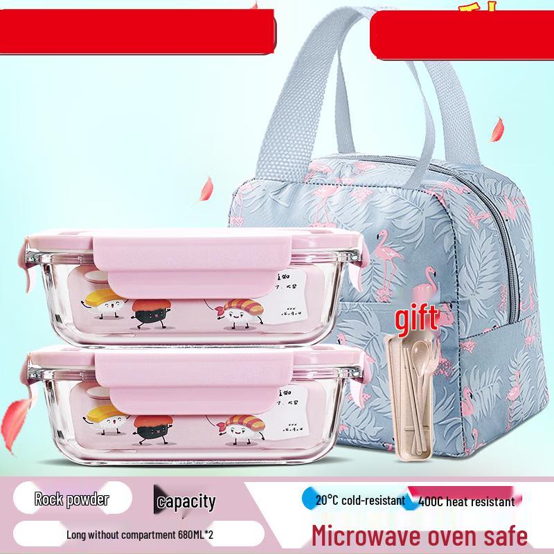 ZISIZ Round High Borosilicate Glass Lunch Box
