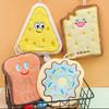 Cartoon quick-drying hand towel, made of soft absorbent coral fleece, with a hanging ring, suitable for cute kitchens and bathro