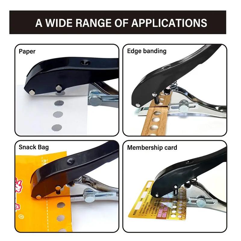 Manual Edge Band Puncher Plier 8/10mm Hole Card Punching Tool for Plastic Sheet Paper PVC ABS Opener Nail Hole Masking Plier