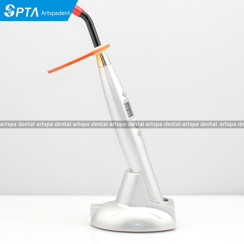 LED Dental Curing Light with Color Pen-type Fiber Optic Guide and Resin