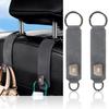 Crown Headrest Car Hooks with 25kg Load Seat Easy Short No Removal for Driver and Passenger Car 2 Gray Hooks, Capacity, Anti-Tip, Storage, Back,