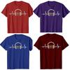 Heartbeat Headphone Sound Lover Engineer Producer DJ TShirt Fashion T Shirts Cotton Short Sleeve Oversized Loose Tshirt Tops