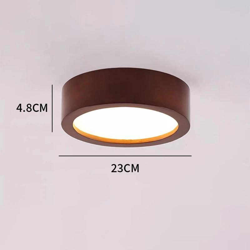 

Nordic Living Room Ceiling Lamps Solid Wood Corridor LED Lamp apanese style Entrance Balcony Bedroom Headboard Ceiling Lights