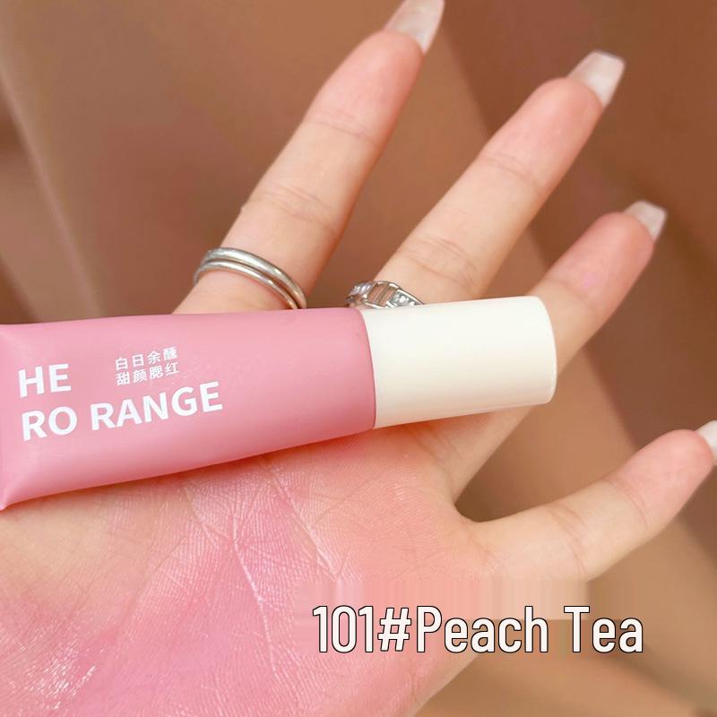 Airy Monochrome Liquid Blush: Lightweight, Translucent, Natural, Long-Lasting, Low Saturation, High Brightness