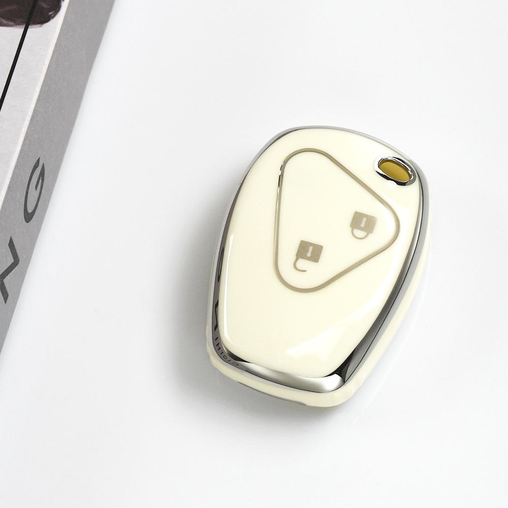 Silver Edge TPU Car Key Case Shell Fob Keyless Protector For Renault Dacia Trafic Clio Lll Logan Duster For Nissan terrano 3 Almera Opel Vivaro