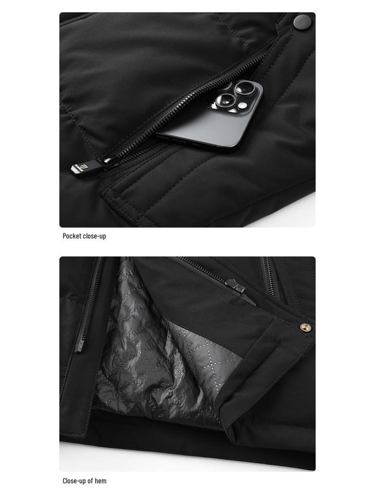 Men's Plus Size Winter Cotton Jacket 2025 - Oversized, Fat-Friendly, Warm, with Detachable Hood.