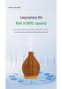 Wood Grain Rattan USB Ultrasonic Aroma Diffuser & Humidifier: Silent, Large Mist Volume