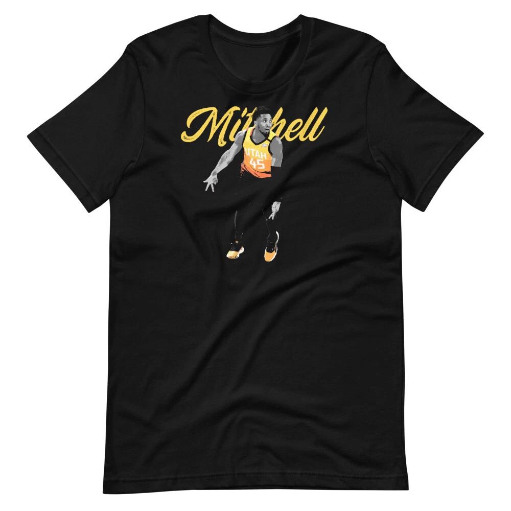 Donovan Mitchell Utah Basketball Graphic Tee Fan Art Short-Sleeve Unisex T-Shirt 2XL