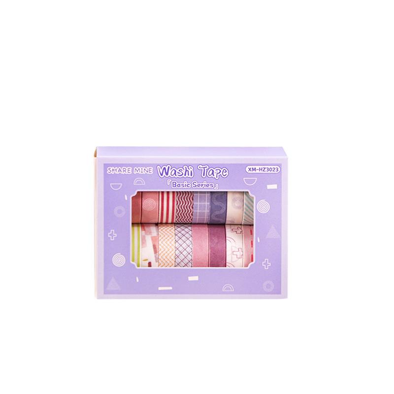 20 rulo Washi Bant Seti Basit İnce Maskeleme Bandı DIY Sanat El Sanatları Hediye Paketleme Günlük Tutma Scrapbooking Etiketleme Kodlama Dekor