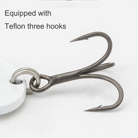 5Pcs 5.4CM/11G Guitar Spinner Blade Lure with Hook Metal Rotating Sequin Spinner Bait Saltwater Freshwater Trout Perch Pike Bass Fishing Accessories