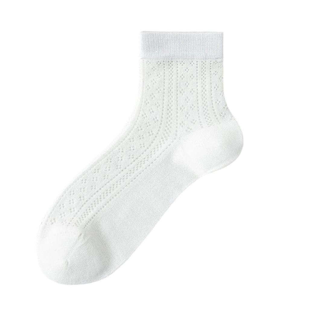 Women Lightweight Seamless Mesh Breathable Sweat Absorbing Odor Resistant Short Socks Suitable for Daily Wear and Sports Activities