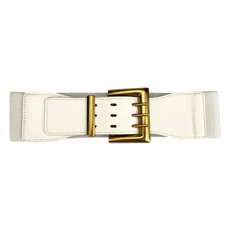 

Женский эластичный широкий пояс Декоративный пояс для платья, пальто, свитера Женский One size белый