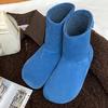 Women's Suede Thick Sole Large Size Thickened Winter Warm Fur One Snow Boots Padded Lining Ankle Boots Non-slip Hiking Sports Cotton Boots