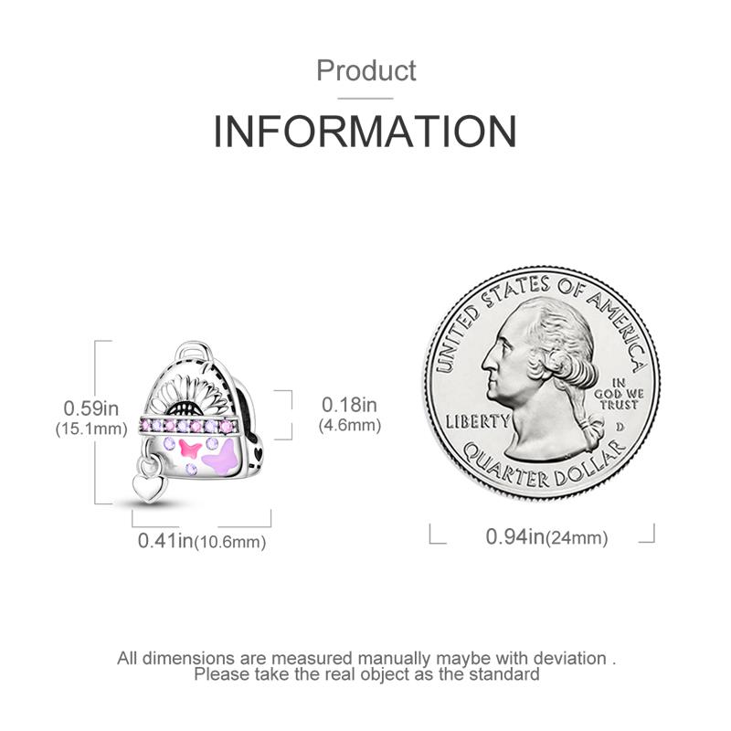 Copper Pink Cute Pet Bow Shiny Zircon Beads Suitable For Panoriginal Bracelet Diy Jewelry Birthday Gift Anniversary